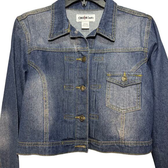 Women’s Cropped Denim Jacket. Size M - Picture 2 of 11